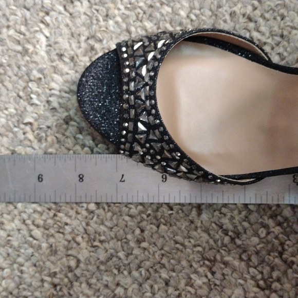 Delicacy Black and Silver Heels - Picture 9 of 11